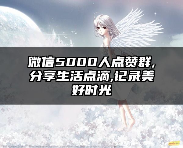 微信5000人点赞群,分享生活点滴,记录美好时光