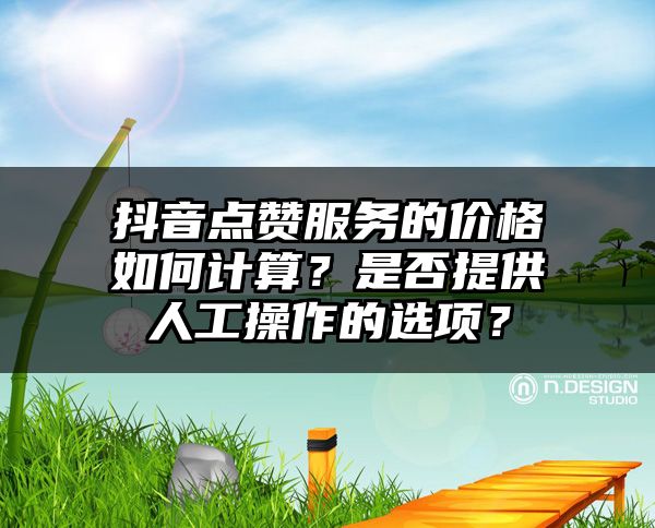 抖音点赞服务的价格如何计算？是否提供人工操作的选项？